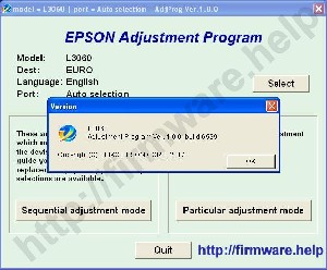 Epson L3060 Adjustment Program