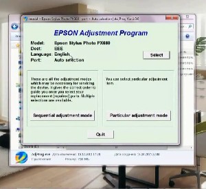 Разовый запуск любого Epson Adjustment