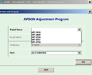 Adjustment Program Epson WF-2650, WF-2660...