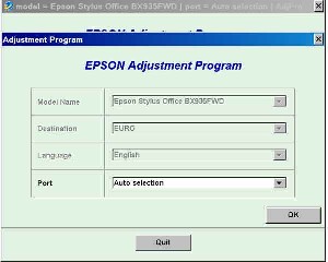 Adjustment Program Epson BX935FWD