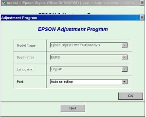 Adjustment Program Epson BX925FWD